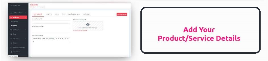 Add Your Product & Services With MarketPresso Platform